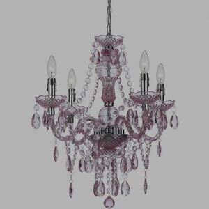 AFLighting 4 Light Mini Chandelier Pink 23.5"
